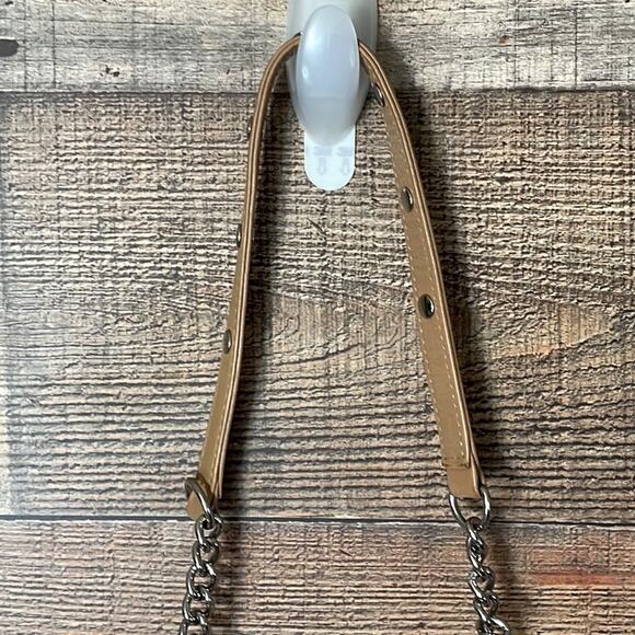 Rebecca Minkoff Mini Mac Crossbody Bag Purse Tan Leather Chain Strap - Picture 2 of 13